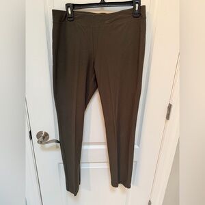 Eileen Fisher Women’s Olive Green Stretch Pull-On Slacks, Size Small